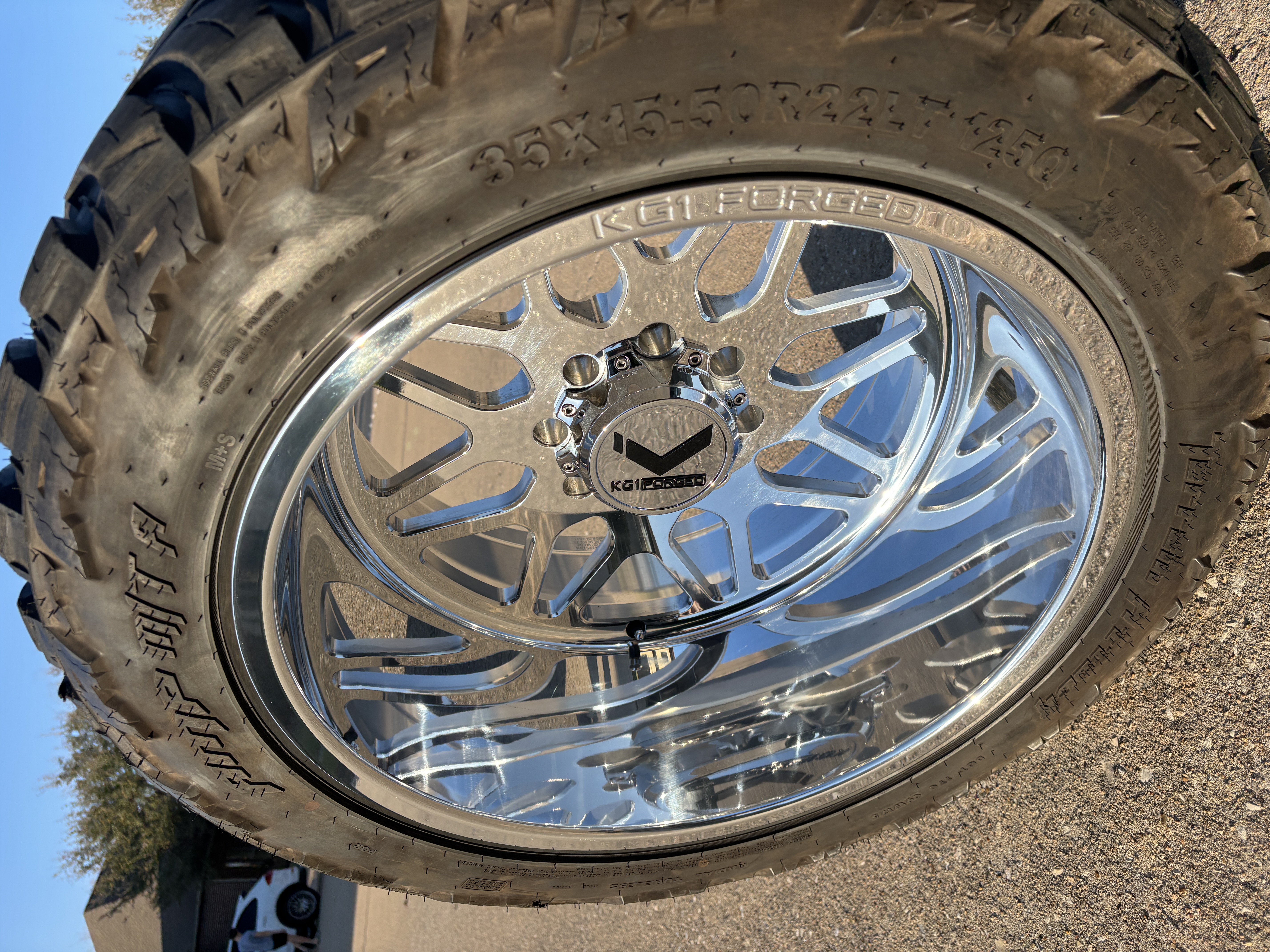 Polished wheel